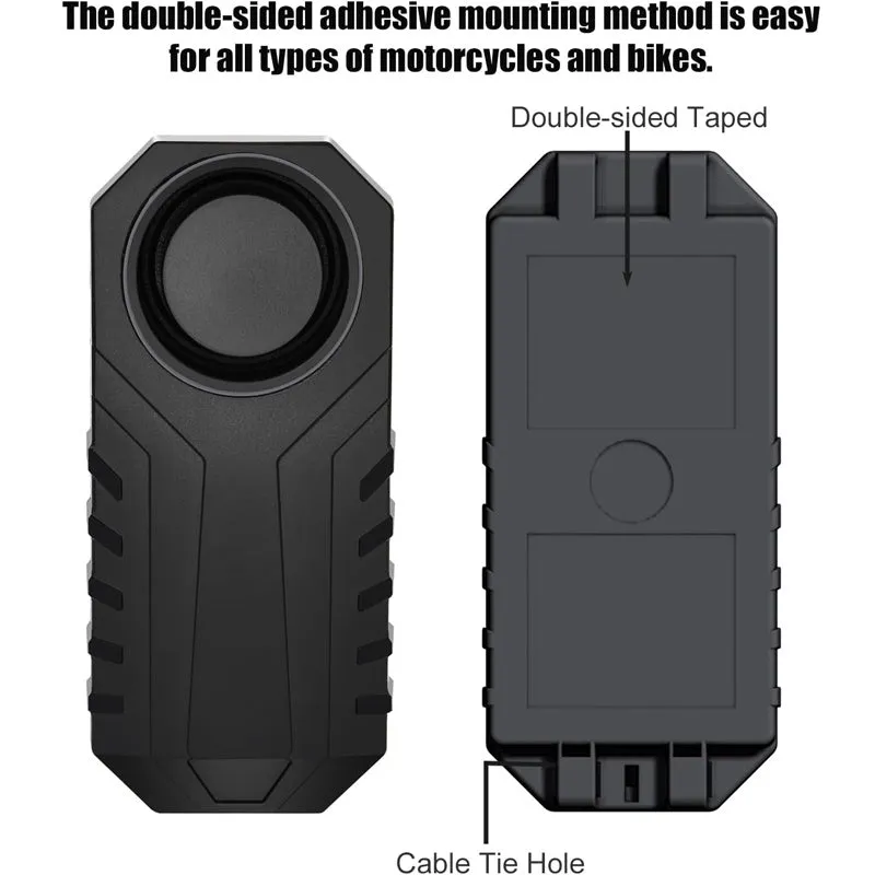Vibration Sensing Bike Security Alarm with Remote