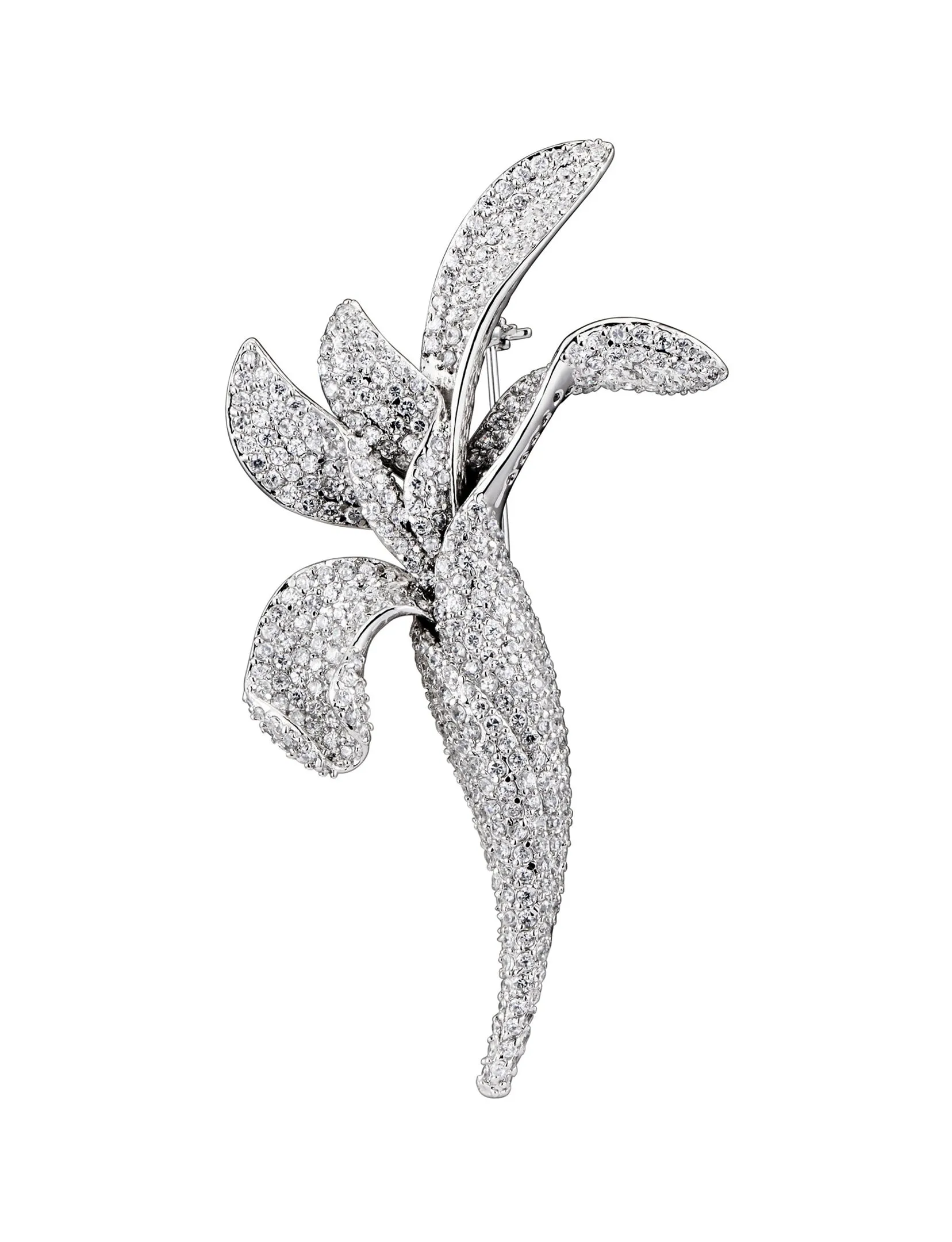 Victoire  Green Cubic Zirconia Black Rhodium Plated Pin