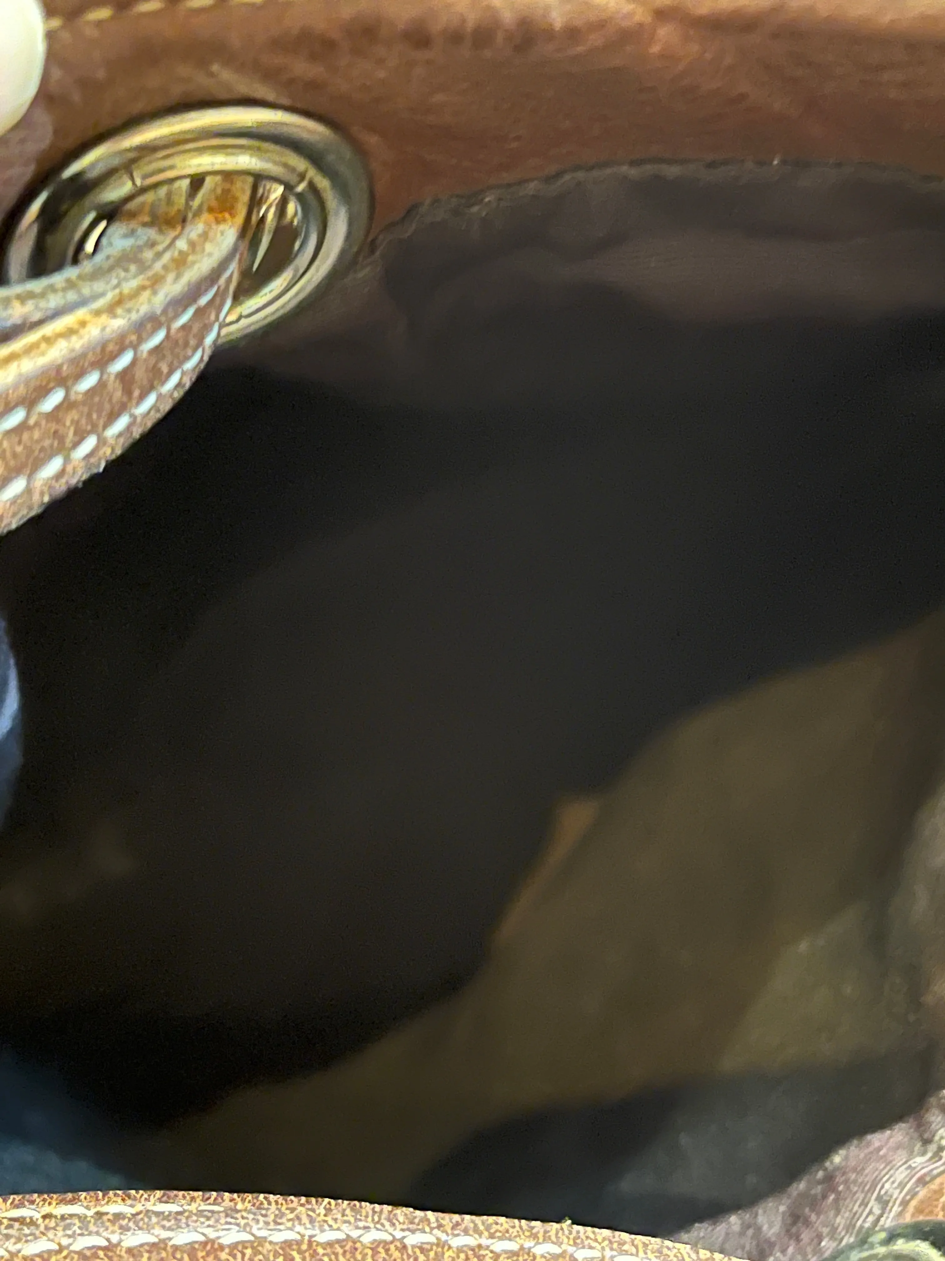 Vintage Roots Brown Leather Crossbody/ Knapsack, Made in Canada