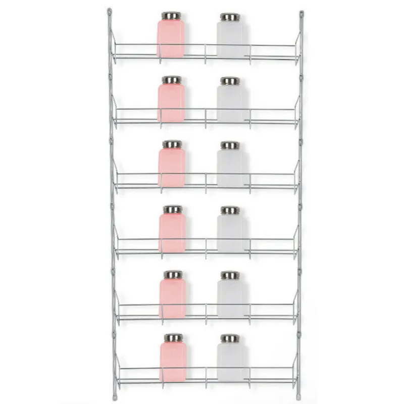 Wall Mounted Kitchen Spice Organizer Hanging Rack