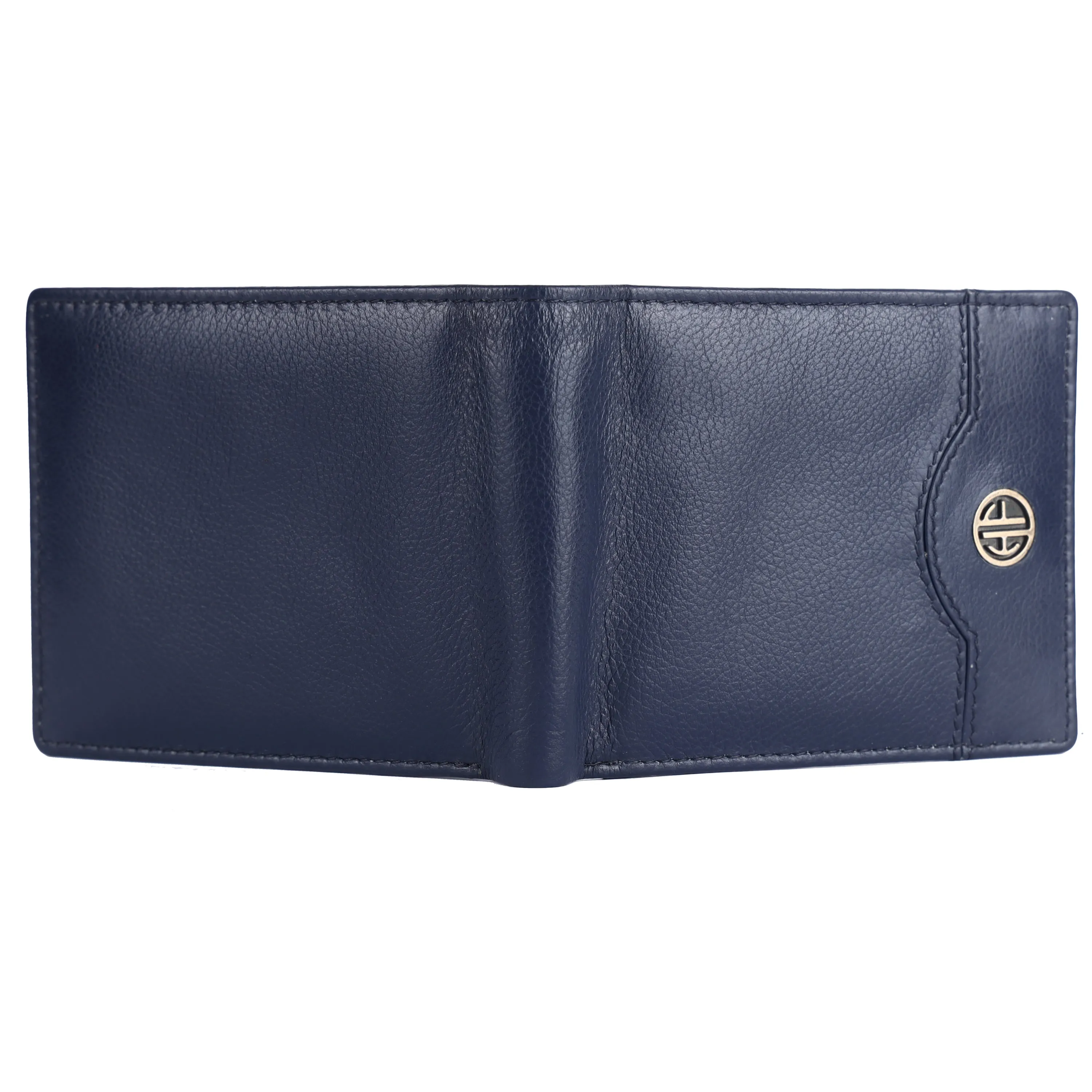 Wallet for Men - Blue | Genuine Leather Bifold Money Wallet | RFID Protected Wallets for Men| 6 ATM