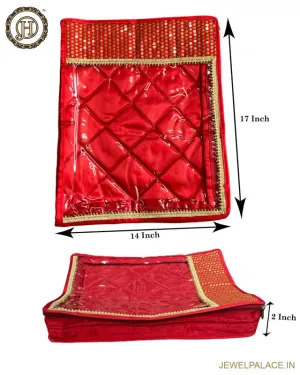 Wedding Gifting Saree And Suit Packing Cover Saree Bag Organizer for Wardrobe Storage