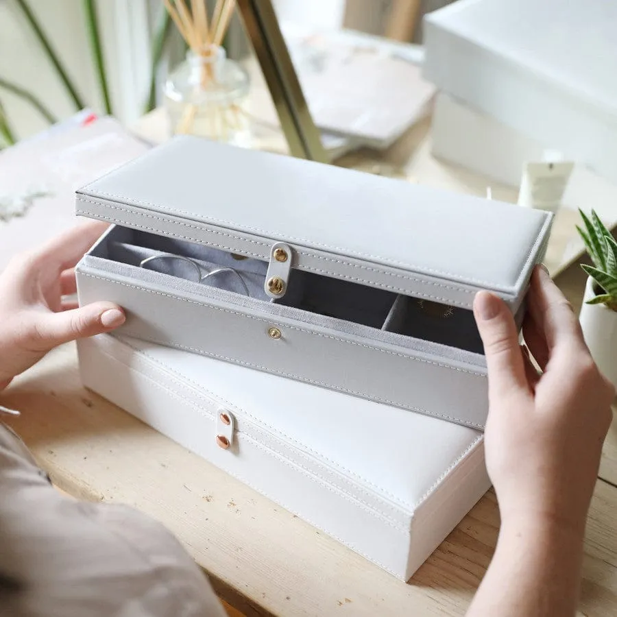 White Large Jewelry Case
