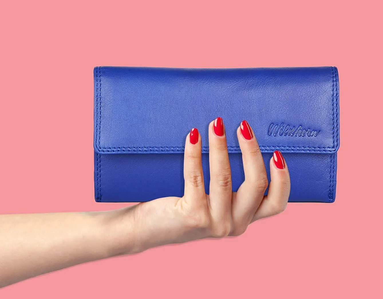 WildHorn Emily RFID PROTECTED Genuine Leather Wallet for Women stylish|Purse for Women/Girls
