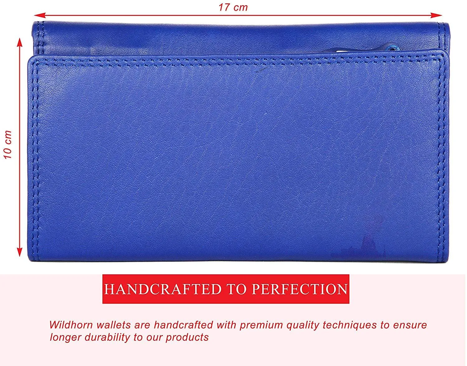 WildHorn Emily RFID PROTECTED Genuine Leather Wallet for Women stylish|Purse for Women/Girls