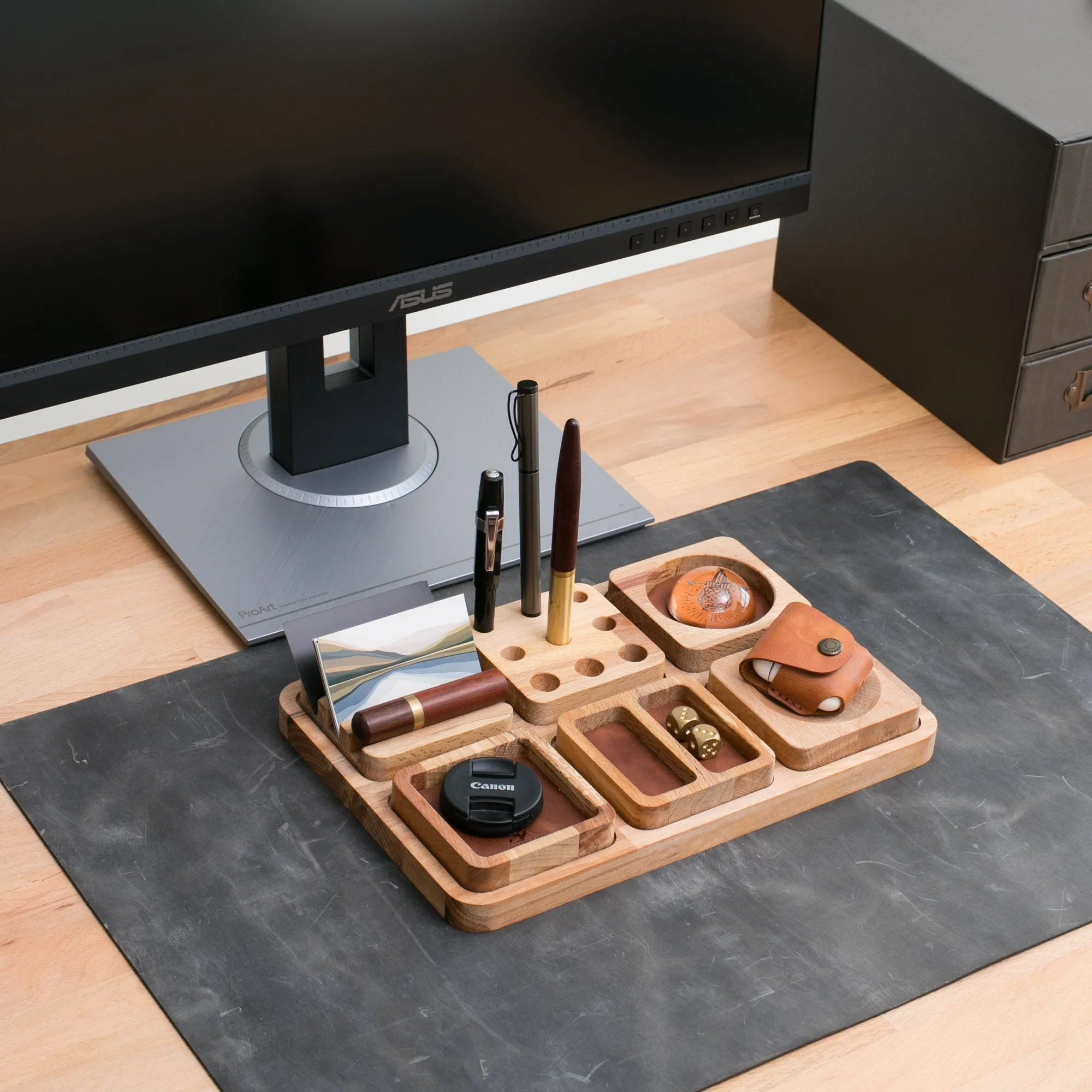 Wood Desk Organizer - Alabanda - LIMITED STOCK!