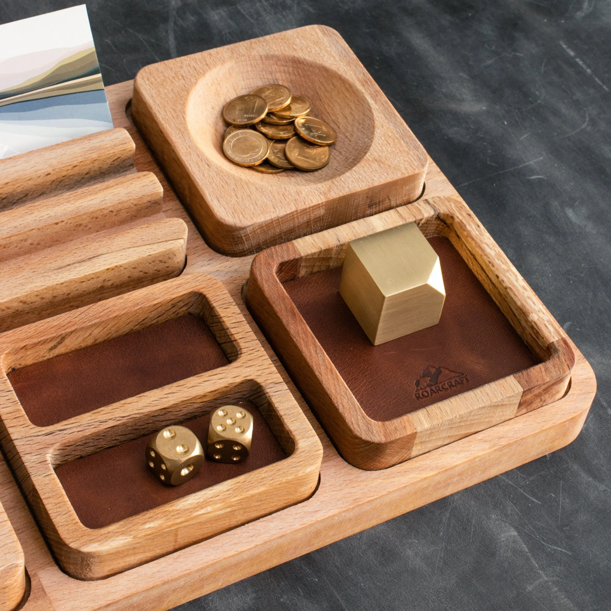 Wood Desk Organizer - Alabanda - LIMITED STOCK!