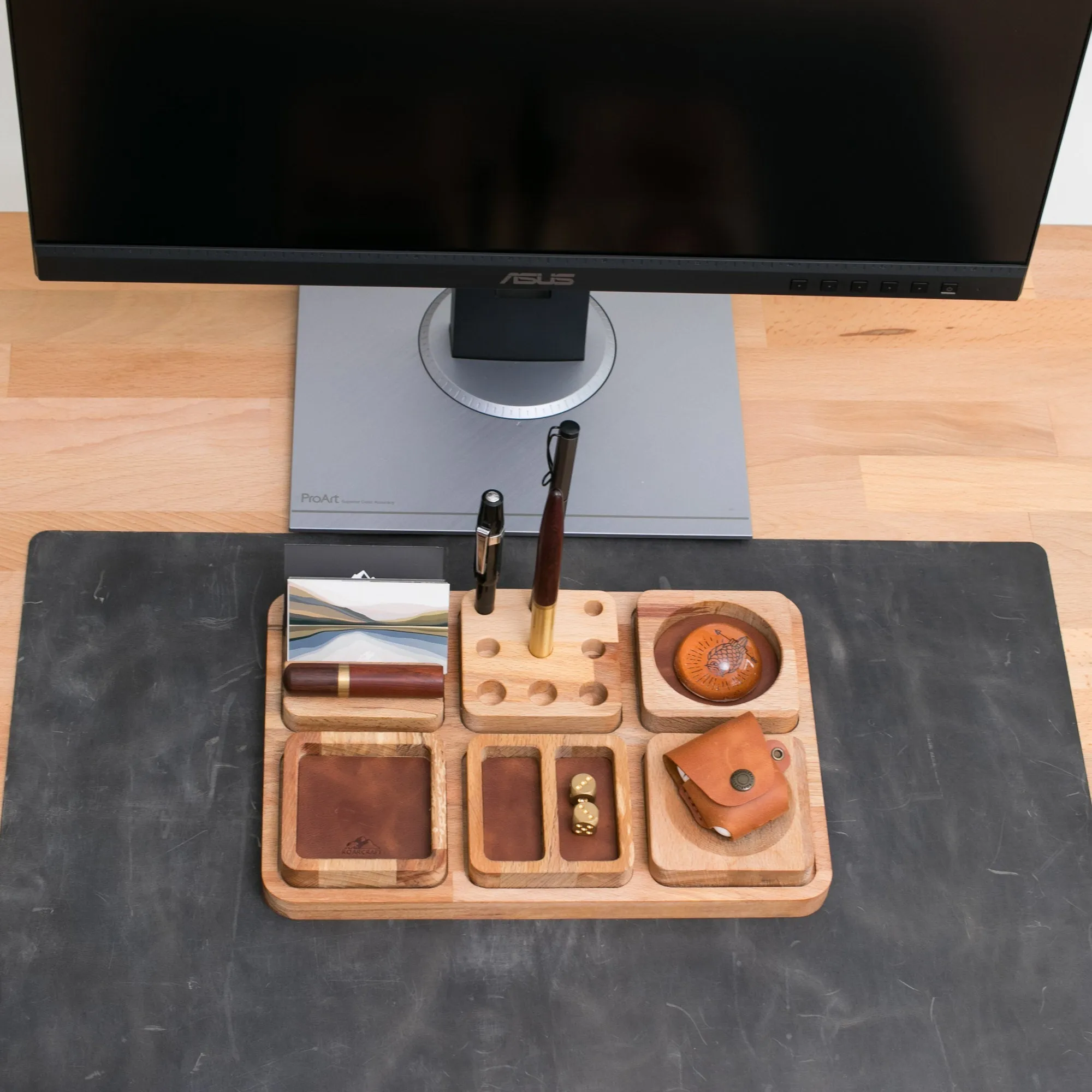 Wood Desk Organizer - Alabanda - LIMITED STOCK!