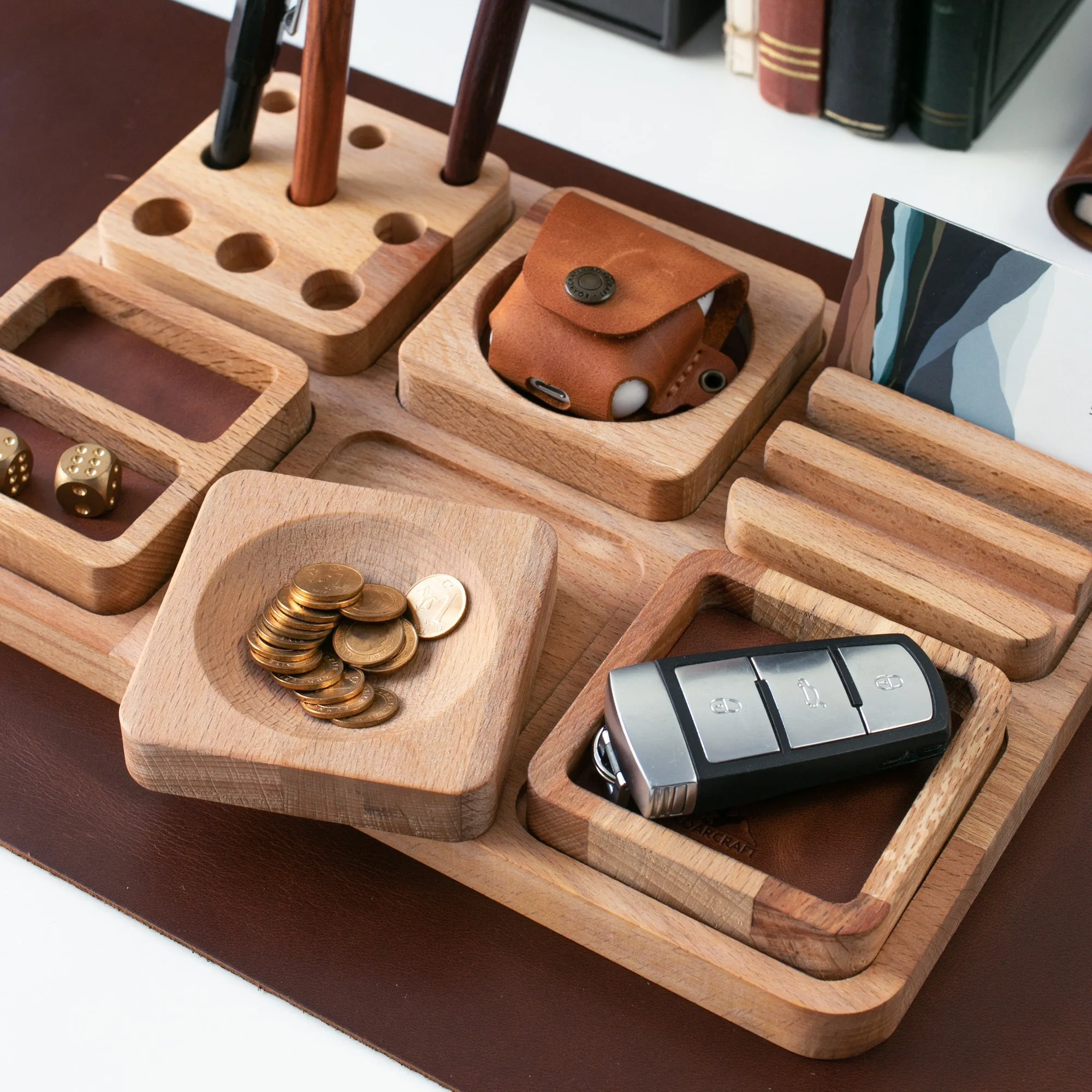 Wood Desk Organizer - Alabanda - LIMITED STOCK!