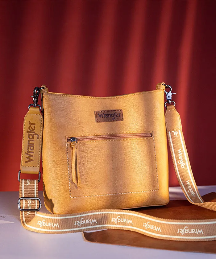 Wrangler Casual Plain Zipper Crossbody Bag