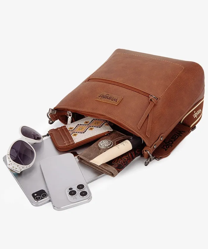 Wrangler Casual Plain Zipper Crossbody Bag