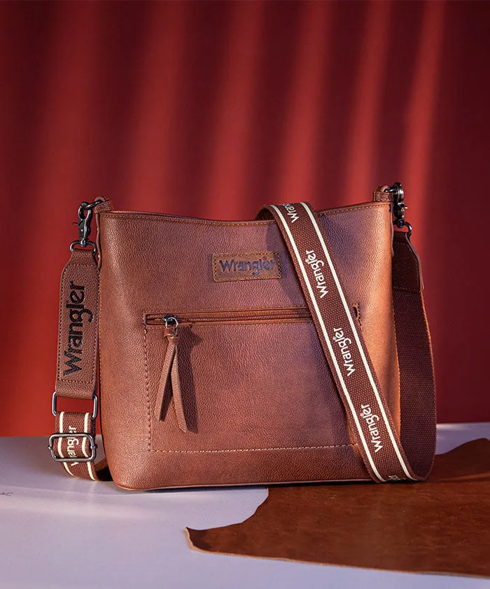 Wrangler Casual Plain Zipper Crossbody Bag
