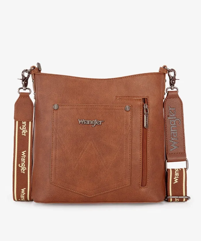 Wrangler Casual Plain Zipper Crossbody Bag