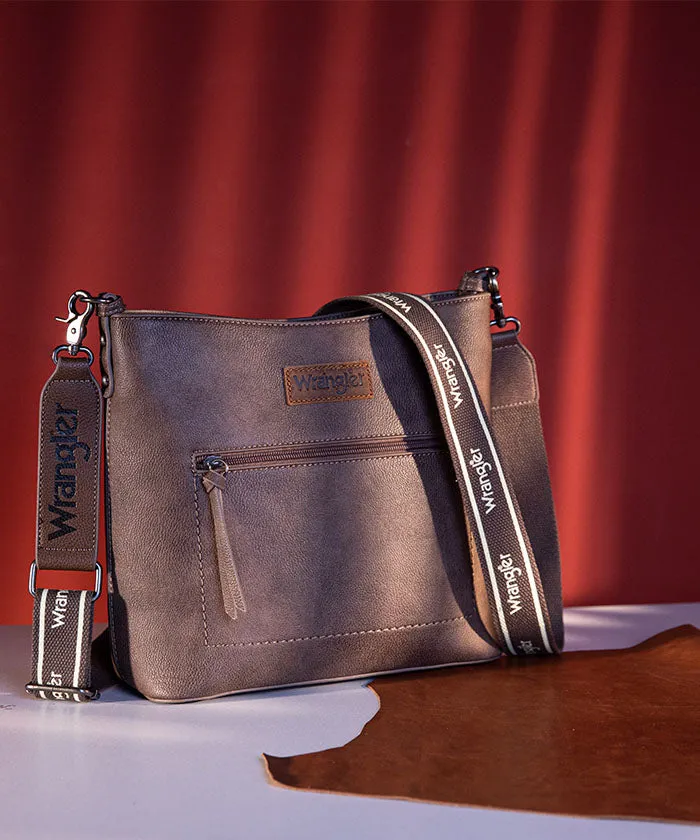 Wrangler Casual Plain Zipper Crossbody Bag