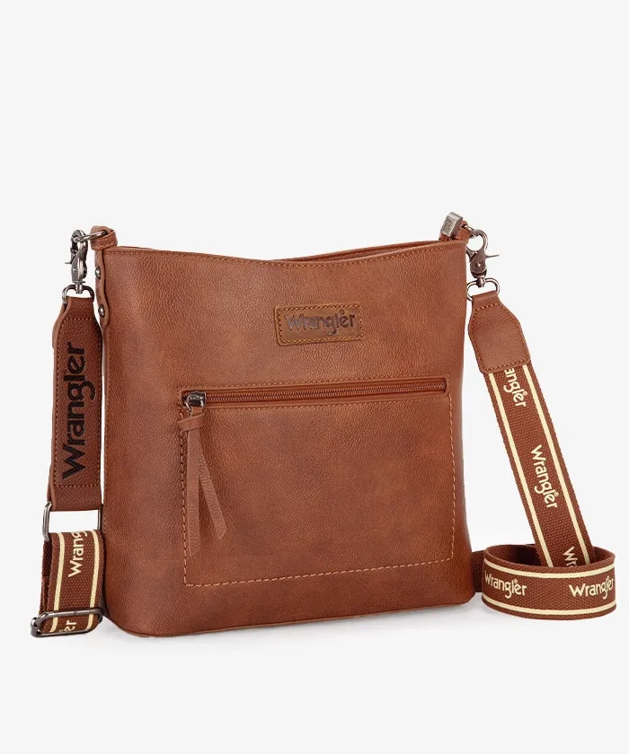 Wrangler Casual Plain Zipper Crossbody Bag