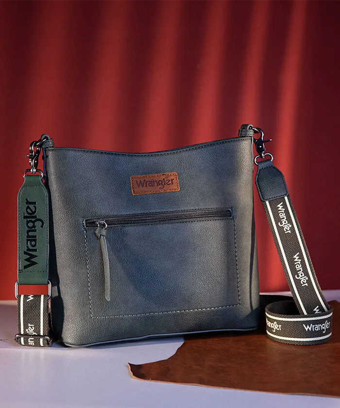 Wrangler Casual Plain Zipper Crossbody Bag