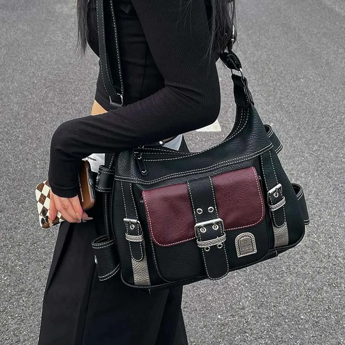 Y2K Grunge Crossbody Bag