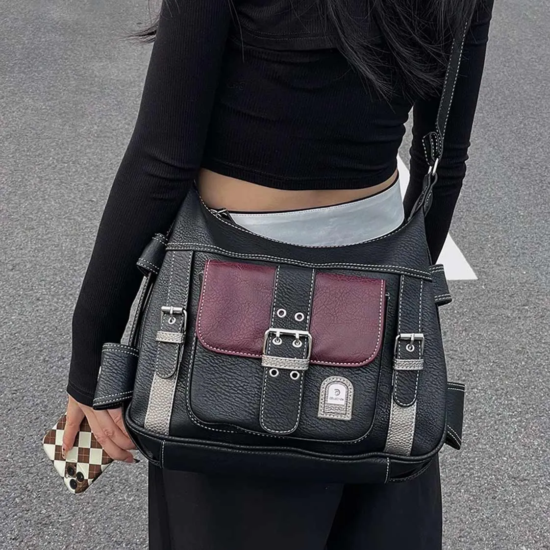 Y2K Grunge Crossbody Bag
