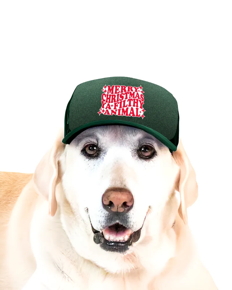 Ya Filthy Animal Holiday Pet Trucker Hat (DOG & CO. EXCLUSIVE)